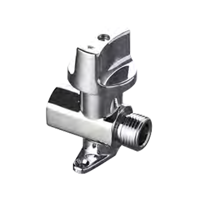 Paslanmaz çelik iç ve dış tel bilyalı valf, ev gaz hortumu için taban ile