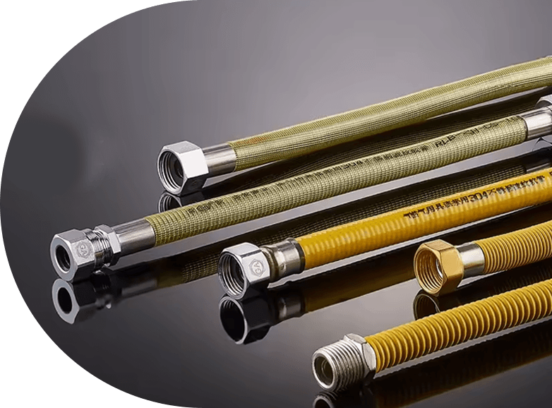 Metal sarılı paslanmaz çelik oluklu gaz hortumu zlr-14